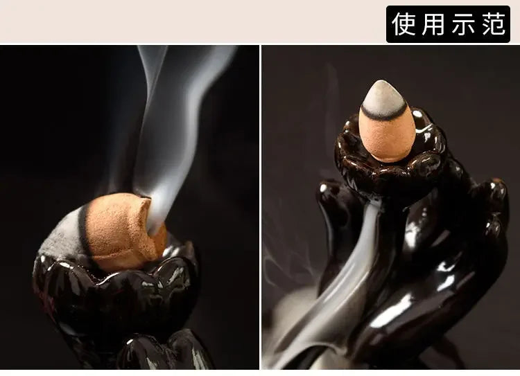 10-50pcs Mixed Burner Incense Relax Unwind 28x15mm Backflow Incense Rose Mint Natural Sandalwood Cone Suitable for All Burners