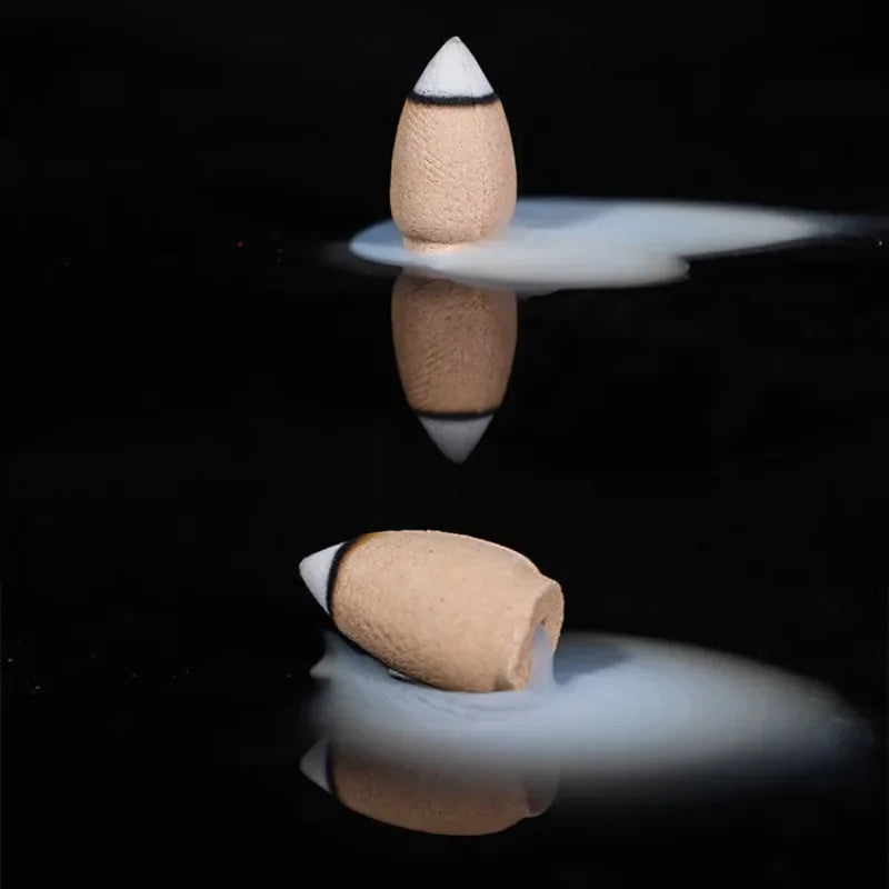10-50pcs Mixed Burner Incense Relax Unwind 28x15mm Backflow Incense Rose Mint Natural Sandalwood Cone Suitable for All Burners
