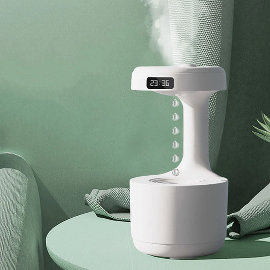 Portable Air Humidifier USB Rechargeable Quiet with Antigravity Water Droplet Auto Shut Off for Hotel Desktop Nursery Car